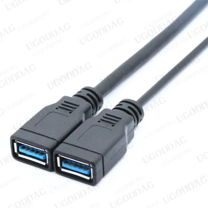 Usb Hub Adapter 1 PCS USB 3.0 A 1 Male To 2 Dual USB Female Data Hub Power Adapter Y Splitter Charging Power Cable Cord Extension Cables