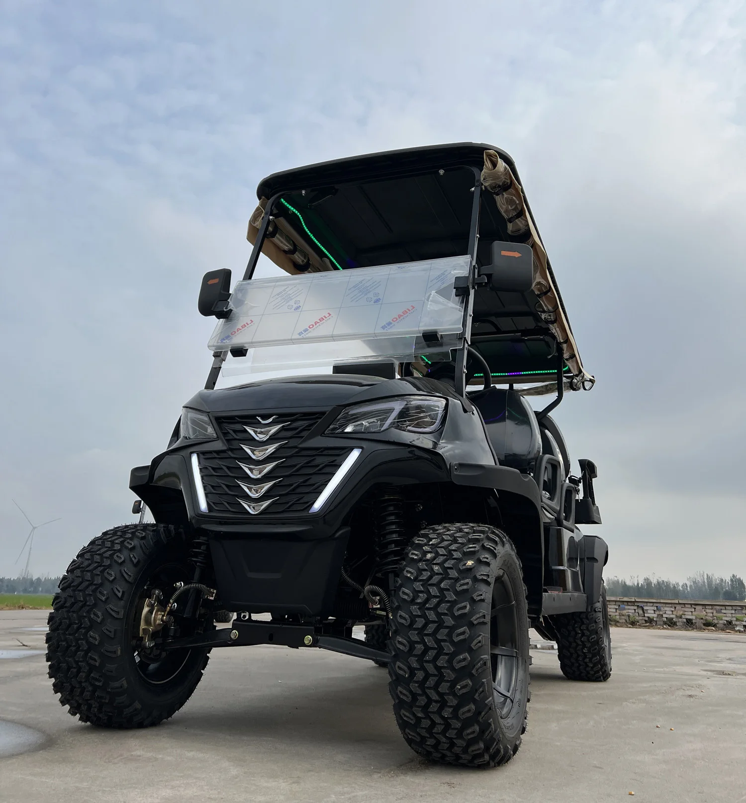 Mmc China Made 4 Ruote Freno A Disco Piccolo Carrello Da Golf Telaio Alto Carrello Da Golf Economico Elettrico Display Da 10 Pollici Carrello Da Golf 