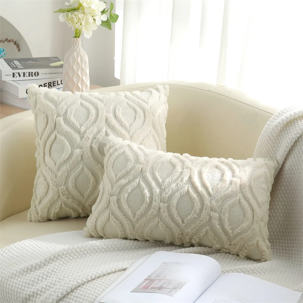 Kitinjoy Throw Pillow Cover 45x45 For Sofa Cushion Cover 50x50 Bed Living Room Plush Sleep Pillow Case Cotton Home Decor Cushion 2