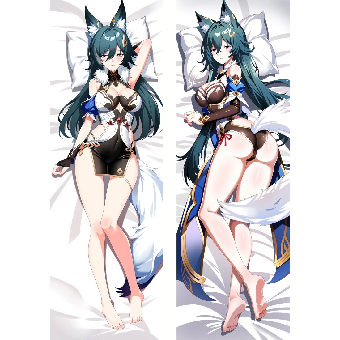 

Anime Honkai: Star Rail Dakimakura Yukong Life-size 2Way Peachskin Hugging Body Pillow Case Pillows Throw Cushion Cover