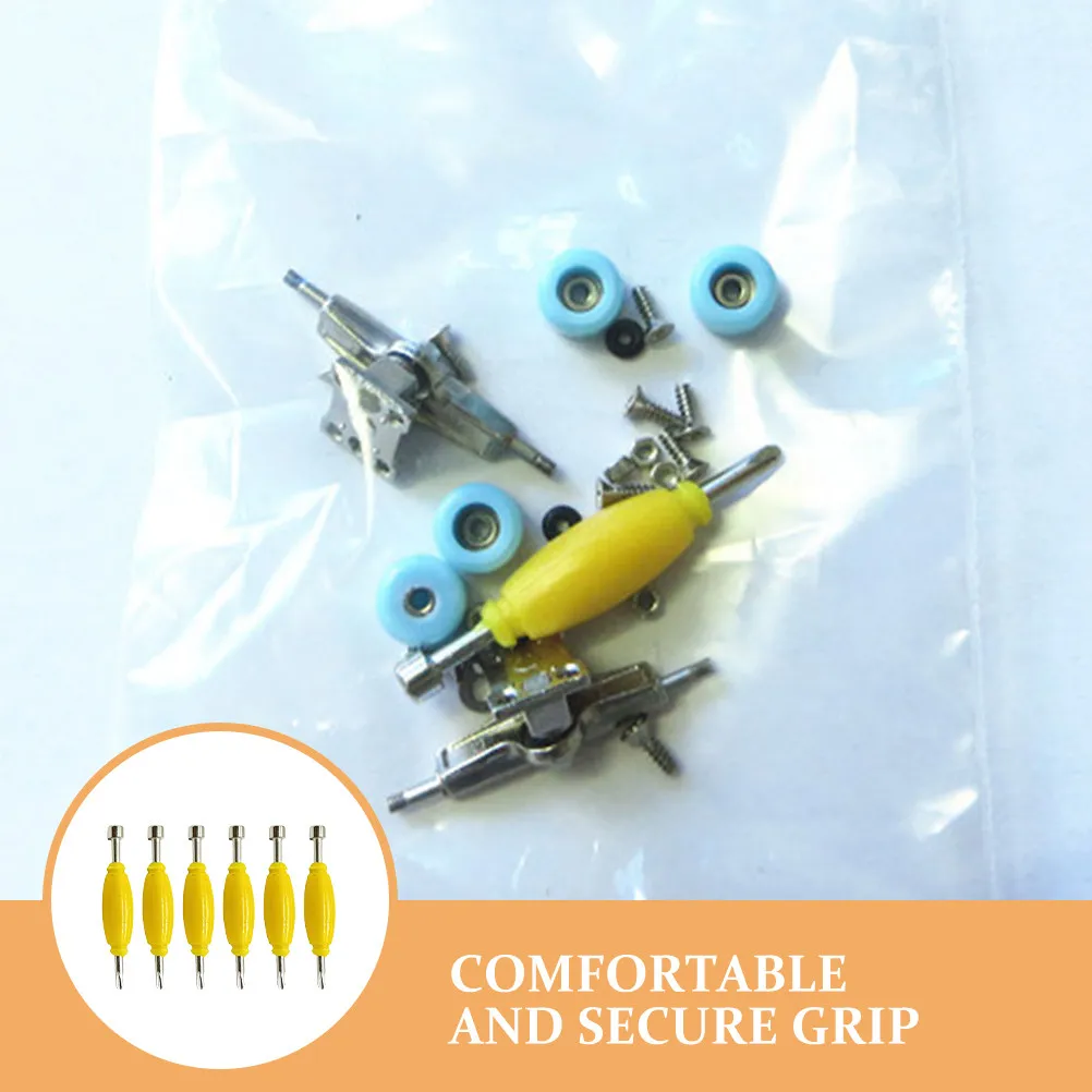 8Pcs 손가락 끝 보드 스크루 드라이버 세트 핑거 보드 휠 베어링 교체 용 듀얼 팁 미니 스크루 드라이버 휴대용 견고한