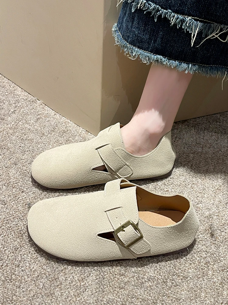 

Туфли женские с круглым носком, мягкие повседневные, без застежки, Мокасины, осень 2023