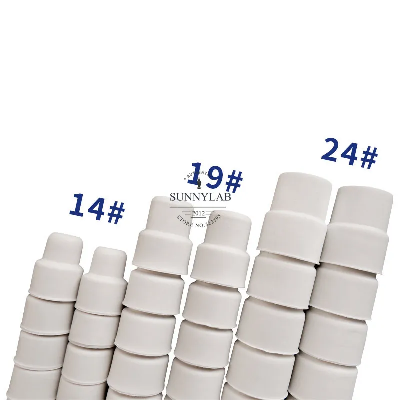 14# 19# 24# 20pcs 50pcs lab rubber stopper Reverse cap rubber sealing plug for laboratory bottles lab bottle stopper