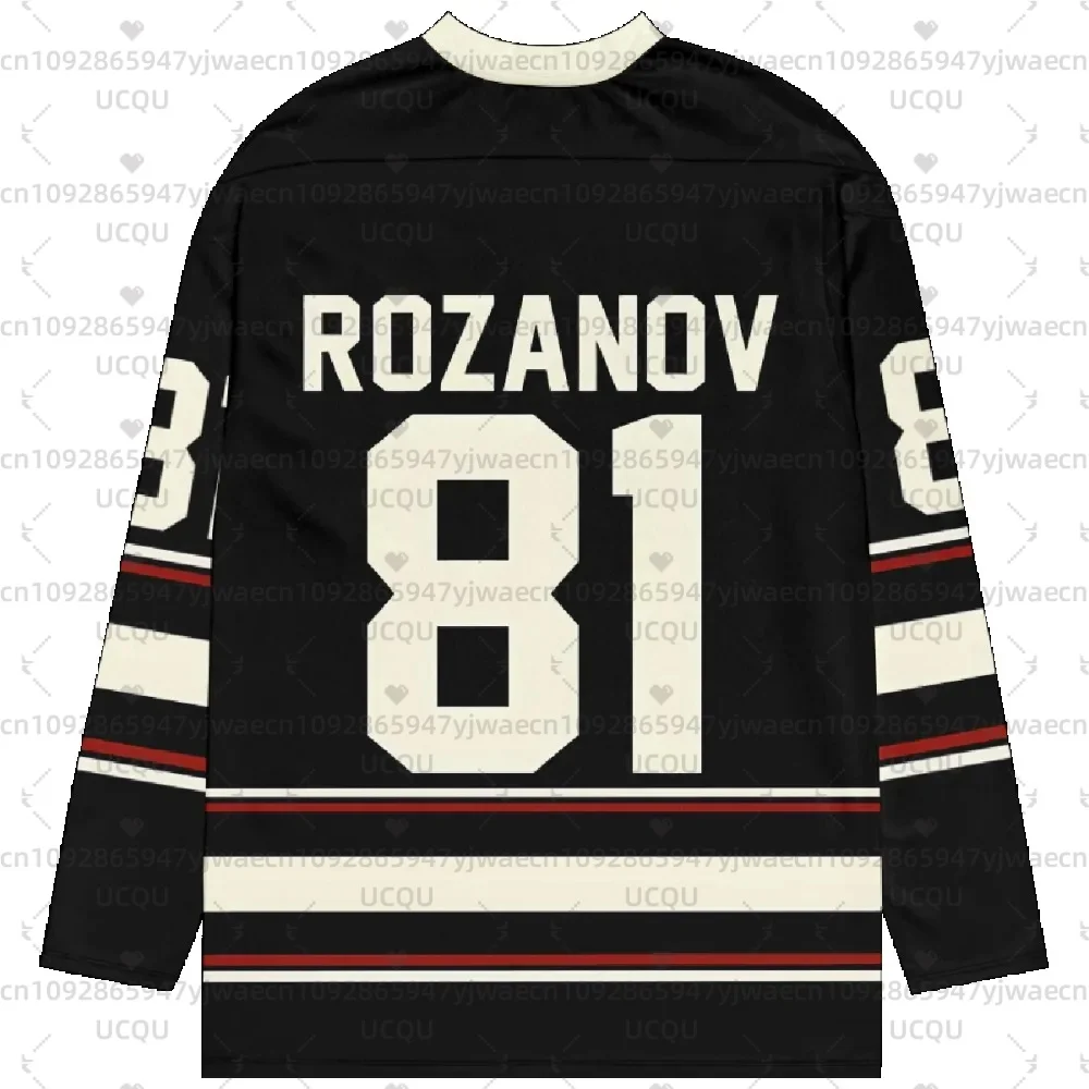 Heated Rivalry Hockey Jersey Long Sleeves Tee Women Men Rozanov 81