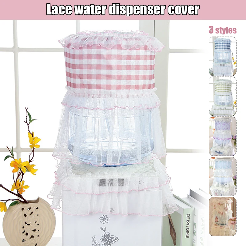 Water Dispenser Covers Lace Embroidered Drinking Fountain Machine Dust Cover Dustproof Protector Household Kitchen Accessories