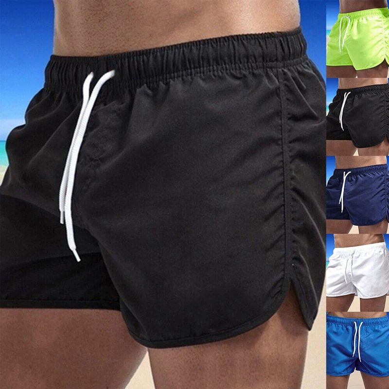 New Men's Beach Shorts Trend Sexy Swimming Pants Women's Yoga Fitness Running Surfing Basketball Sports Leisure Lovers Teen swim trunks mens fitness shorts mens swim briefs