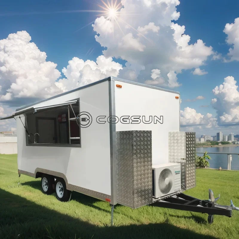 Fast Food Van Mobile Restaurant Bar Kitchen concessione Food Catering Trailer completamente cap chef hat restaurant catering chef hat kitchen cooking comfortable fashion for adults kitchen cooking