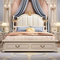 Ensembles de literie pour filles, matelas, organisateurs, ensembles de chambre King Size et Queen, ensembles complets avec rangement, meubles de maison 2