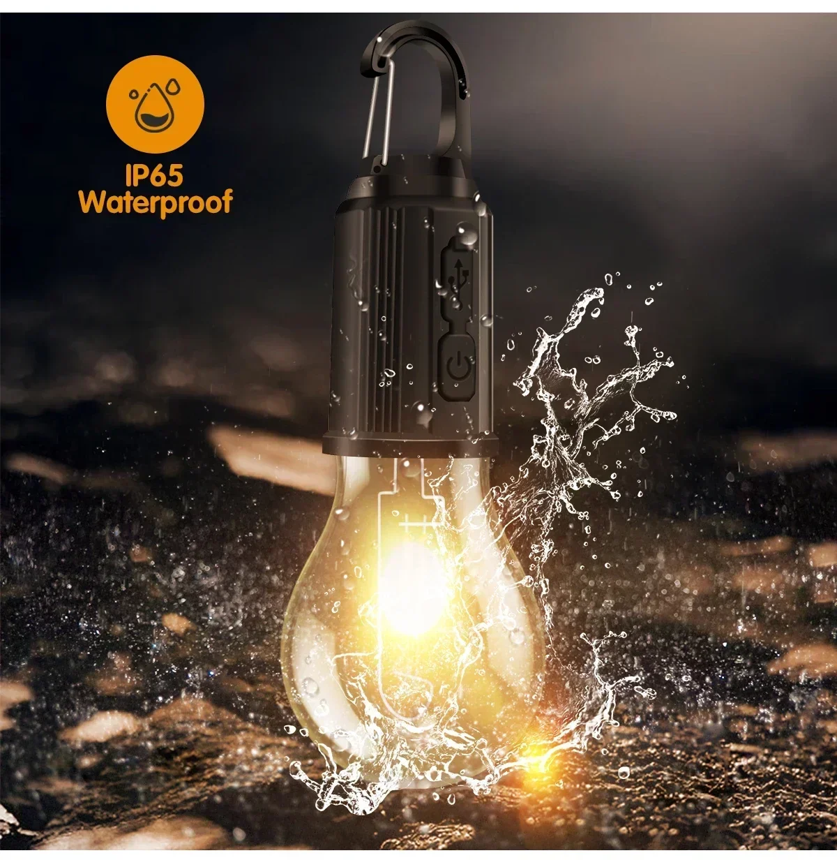 Outdoor USB Rechargeable LED Emergency Light Portable Camping Lantern