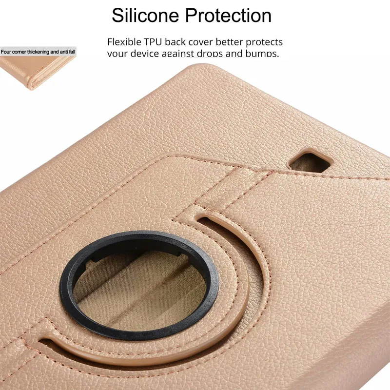 Armour Shockproof Rotating Leather TPU Case For Samsung Tab S5E T720 T725 Shokproof Stand PU Cover For Galaxy Tab T583 T585 2019