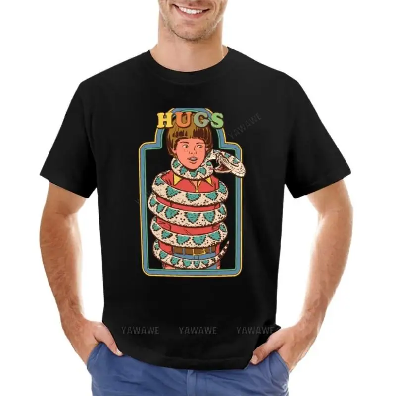 

t-shirt men cotton tshirt Hugsss T-Shirt blank t shirts funny t shirt t shirt for men boys tees