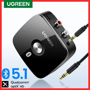 UGREEN Bluetooth RCA приемник 5,1 aptX HD 3,5 мм разъем Aux беспроводной адаптер Музыка для ТВ автомобиля 2RCA Bluetooth 5,0 аудио приемник