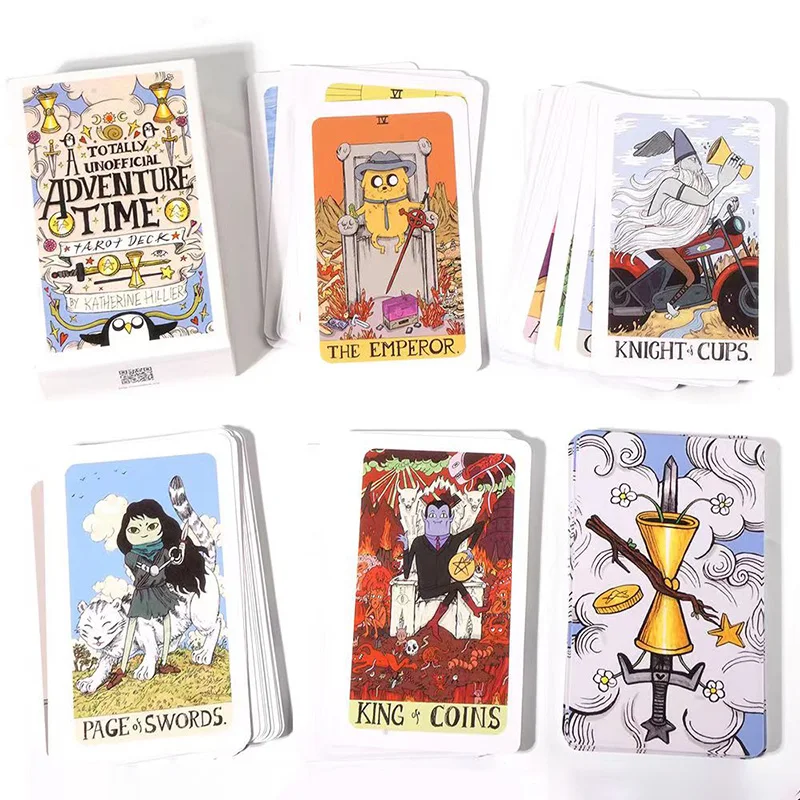 Adventure Time Tarot Deck English Visions Precognition Divination Edition card games playing cards tarot cards for Party Adult Kid Girl