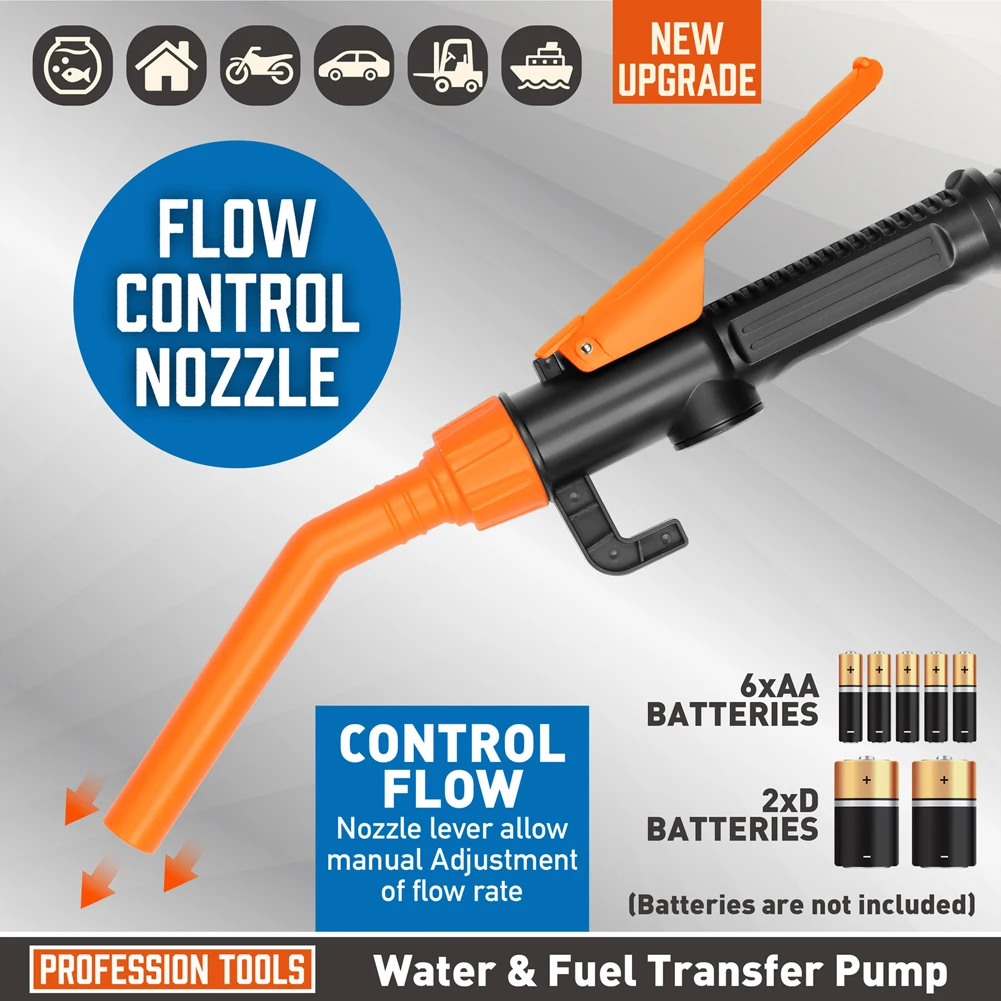 Portable Plastic Liquid Transfer Pump for Gas Oil