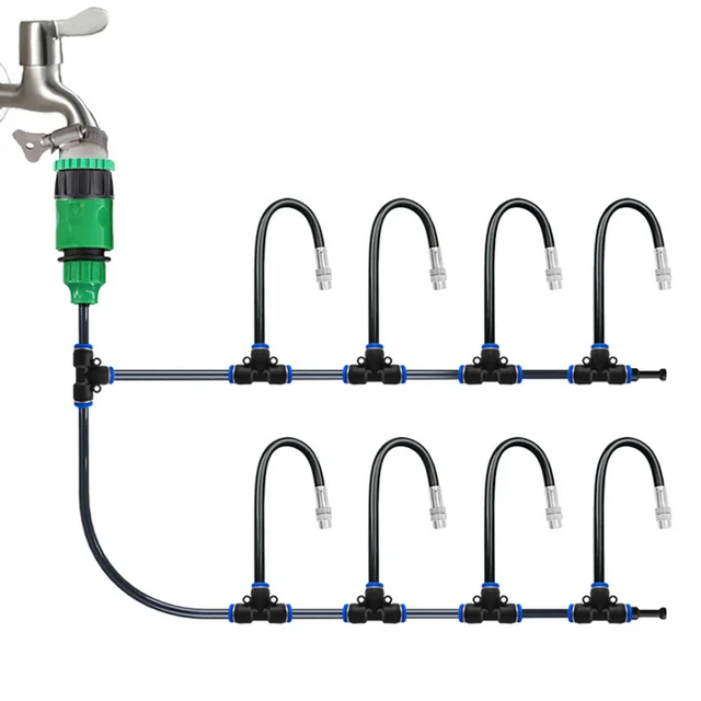 10-meter Universal Watering Atomizer Nozzle With Automatic Irrigation And Adjustable Quick Plug Sprinkler System For Cooling 6