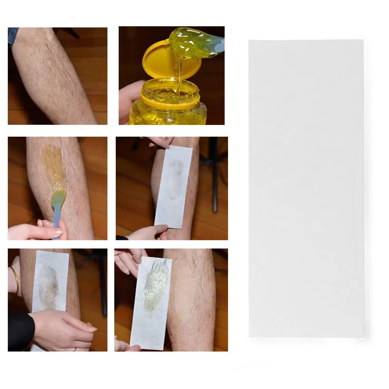50/100pcs Removal Nonwoven Body Cloth Hair Remove Wax Paper Rolls High Quality Hair Removal Epilator Wax Strip Paper Roll 2