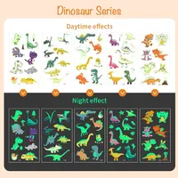 15 Sheets Carton Lumious Tatoo Kids Play Temporary Tatoo Sticker for Childrens Body Art Mermaid Sticker Glow Paste on Face Arm 2