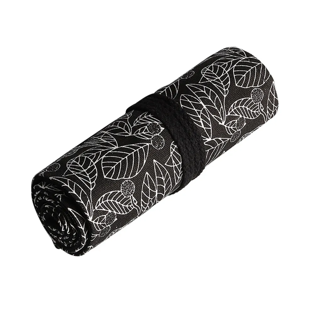 캔버스 펜슬 롤 랩 대용량 36 슬롯 휴대용 스케치 펜 가방 정리함 펜슬 보관 정리함