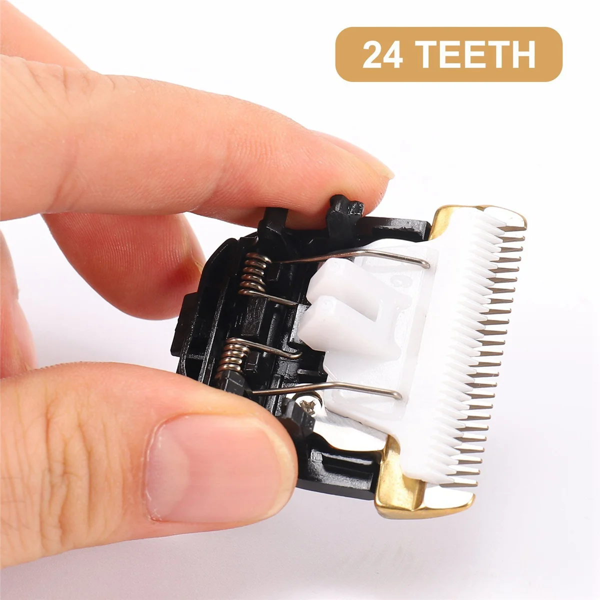 Pet Clipper Dog Hair Trimmer Pet Hair Trimmer Dog Clipper Dog Clipper Blades Grooming Ceramic Cutter Head Razor Blade 40Mm 24 Teeth for Animal Clipper Trimmer