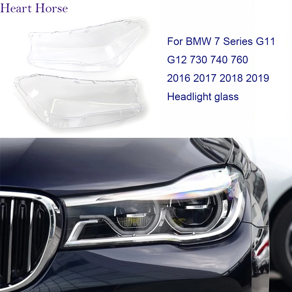 Headlight Glass Cover For 7 Series G11 G12 730 740 760 Lampshade Cover