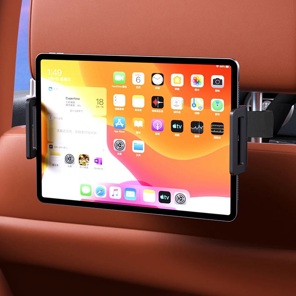 OUTMIX Car Back Seat Tablet Phone Holder Stand 360° Rotatable Adjustable Tablet Bracket for New Energy Vehicles and Automobiles — view 2