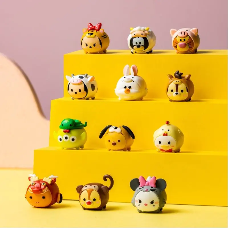 Disney Original Kawai Diy Figurines Tsum Tsum Mini Dolls Cute Anime Figure Optional Style Wholesale Birthday Gifts For Children