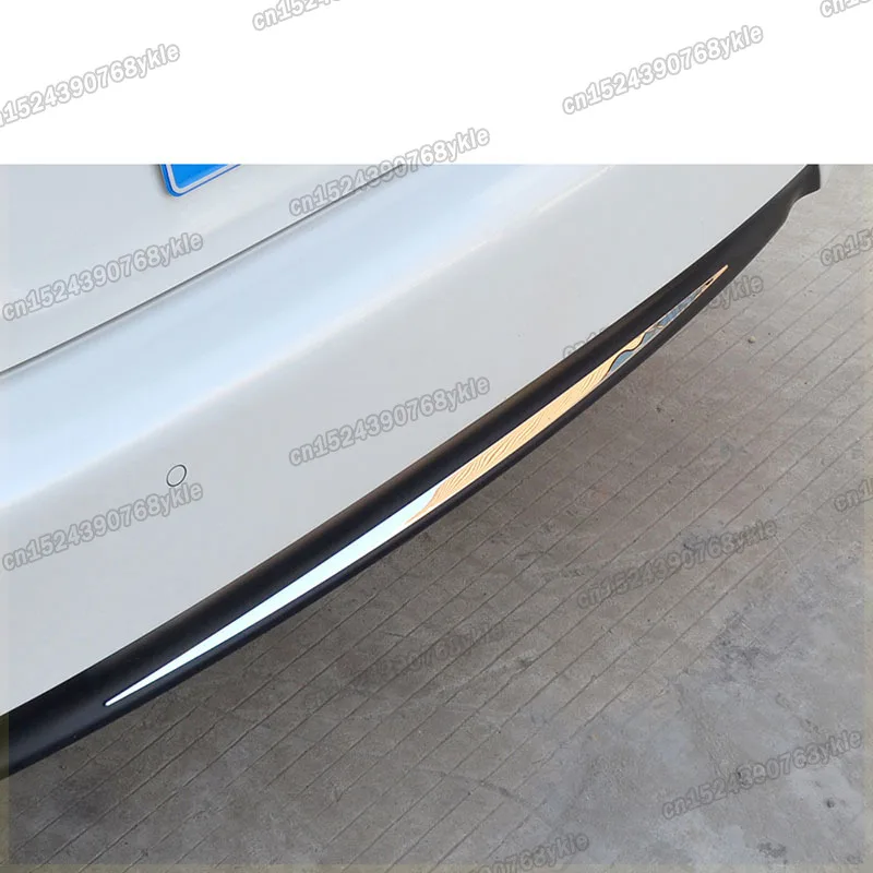 

shiny silver mirror surface car rear bumper trims for honda civic 2016 2017 2018 2019 2020 2021 10th 10 x gen accessories auto