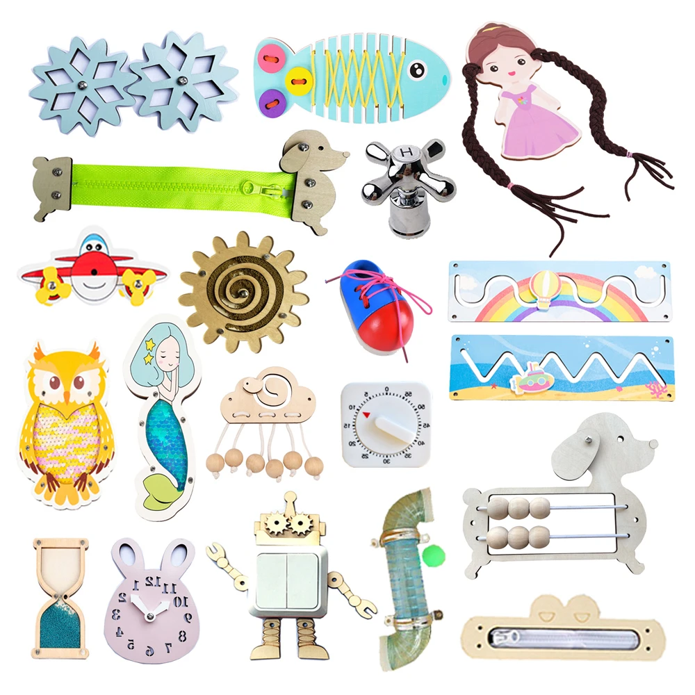 

Switch Baby Busyboard Activity Busy Board Material Accessories Montessori Teaching Aids Early Education Learning Skill Toy Part