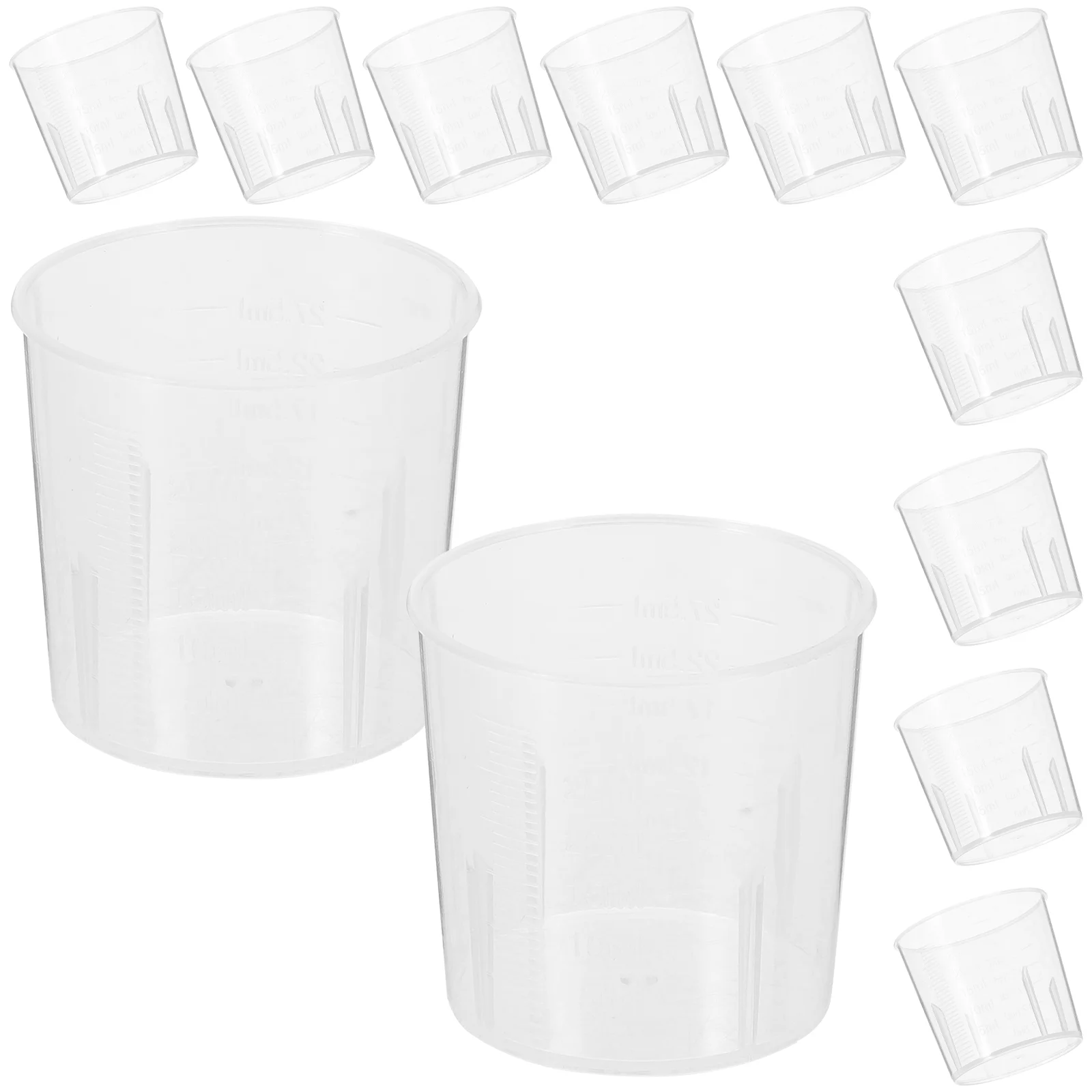 

100 Pcs Measuring Cup Clear Epoxy Resin Transparent Mixing Cups for Tool Kit Crafts Making Tools Pp DIY Supply Supplies