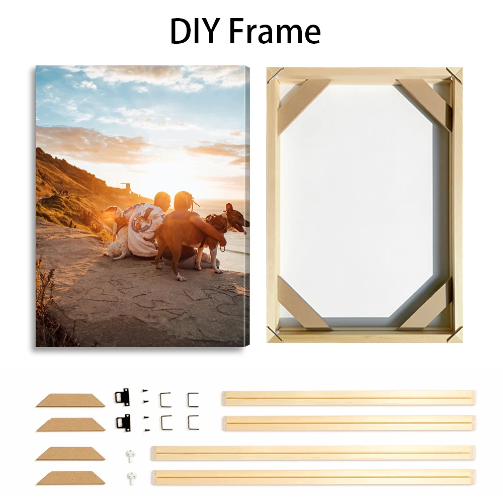Canvas poster custom photos print home decoration pets wedding family art photo