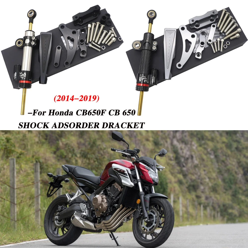 Para honda cb650f steering damper estabilizador suporte de montagem