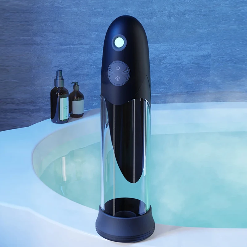 Male Masturbator Male Electric Water Bath Penis Pump Penis Massager Enlarger Vacuum Pump Extend Dick Male Masturbator Trainer
