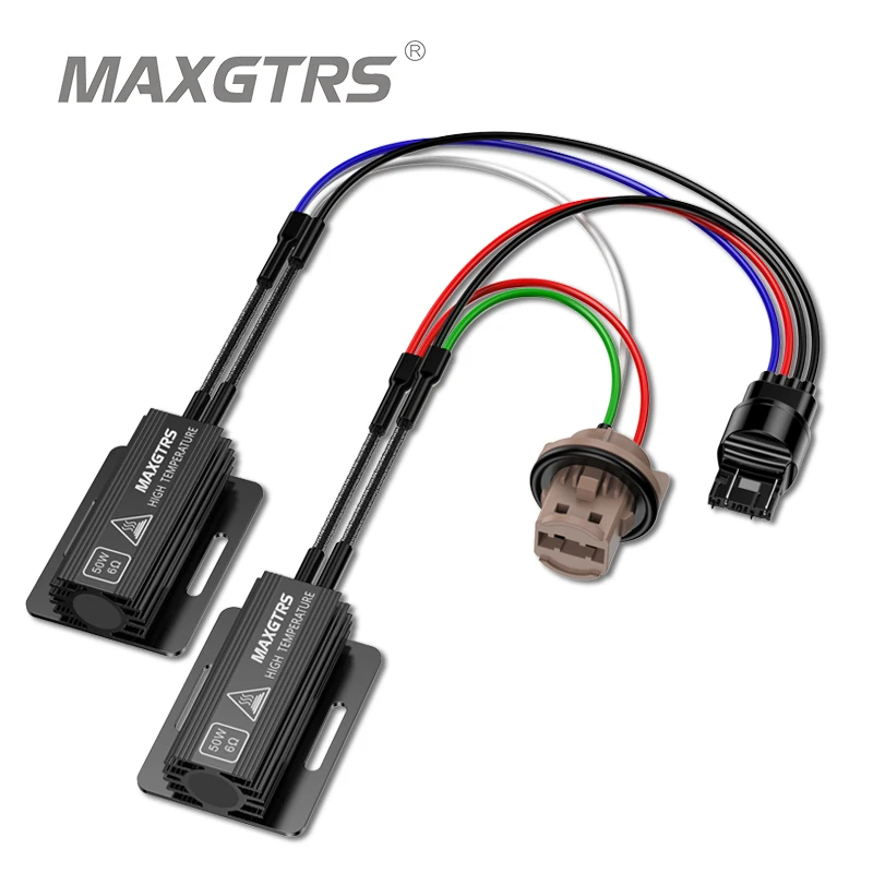 2-Pack Canbus Error Free Load Resistor Harness For 7440 LED Bulbs - Eliminates Warning Lights 5 thumbnail image
