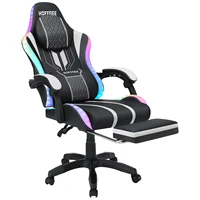 Ergonomic RGB Massage Gaming Chair w/ bluetooth Speakers Footrest Office Chair 2