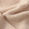 100%Pure Cashmere Beanies For Women Winter Warm Soft Solid Color Knitted Hat Y2K Korea Fashion Flipped Heap Pullover Cap Girl 5