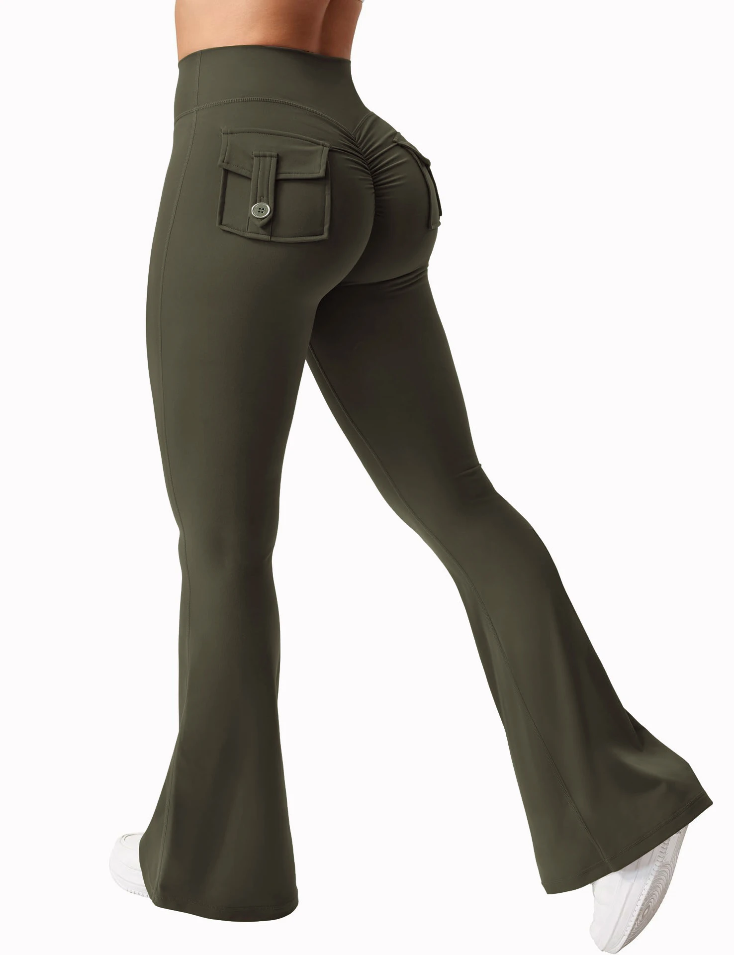 Newest Women Wide Leg High Stretch Yoga Leggings Naked Feeling Compression Fitness Workwear with pockets Yoga Pant ﻿ Best Sellers In Women's Clothing