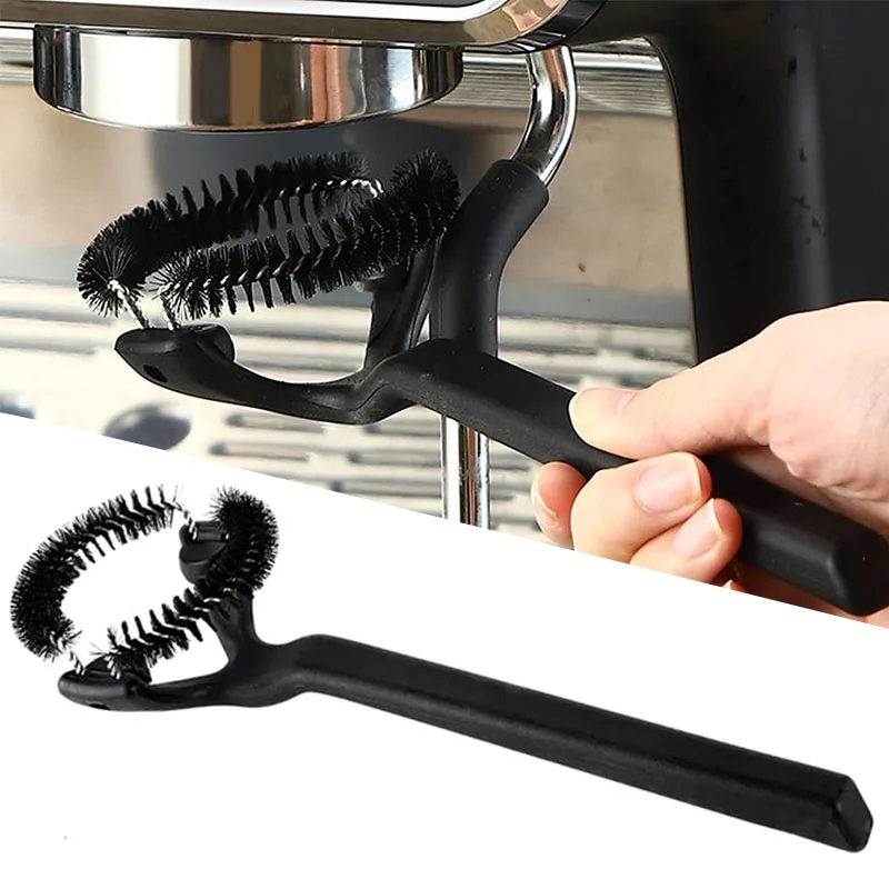 

Coffee Machine Cleaning Brush Grouphead Brush Detachable 360° Nylon Bristles Espresso Cleaning Bristle for 51/58mm Group Head 1p