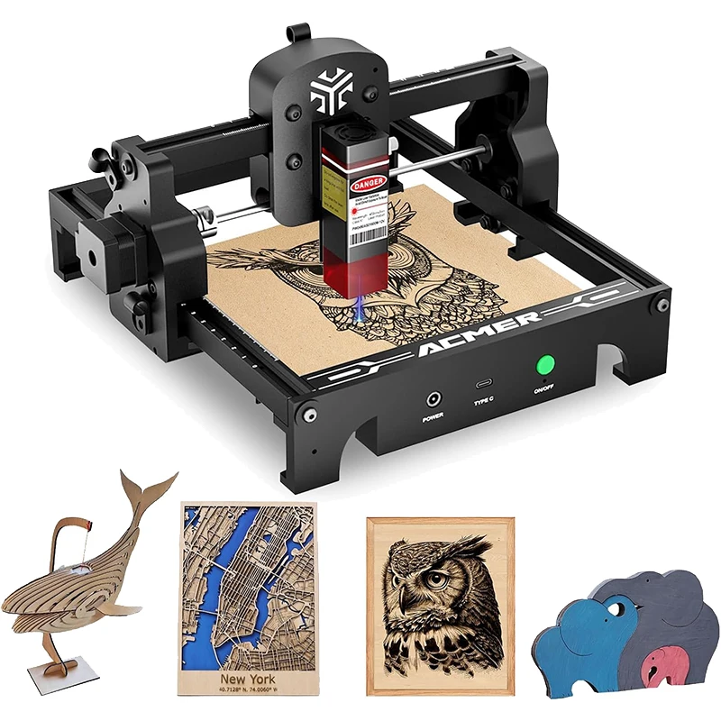Acmer S1 レーザー彫刻機ミニマシンポータブル彫刻ツール初心者に