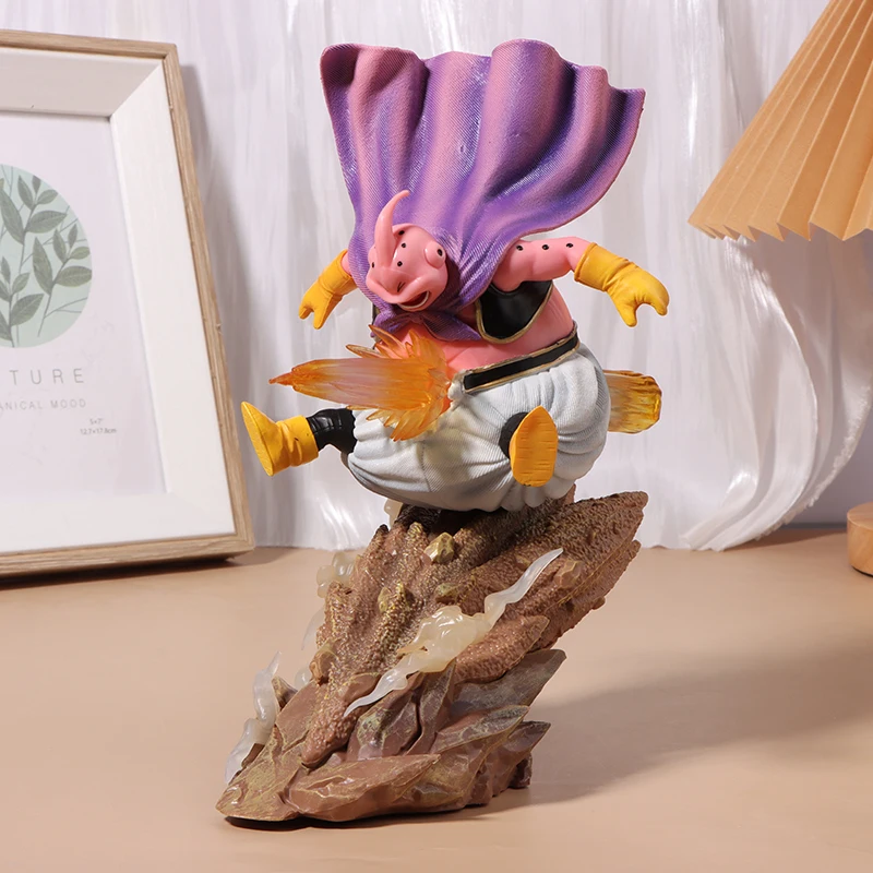 

Dragon Ball Z Figure DBZ Sky Top Majin Buu Action Figure Buu Running Through Anime PVC Statue Model Collection Toys Ornamen Gift