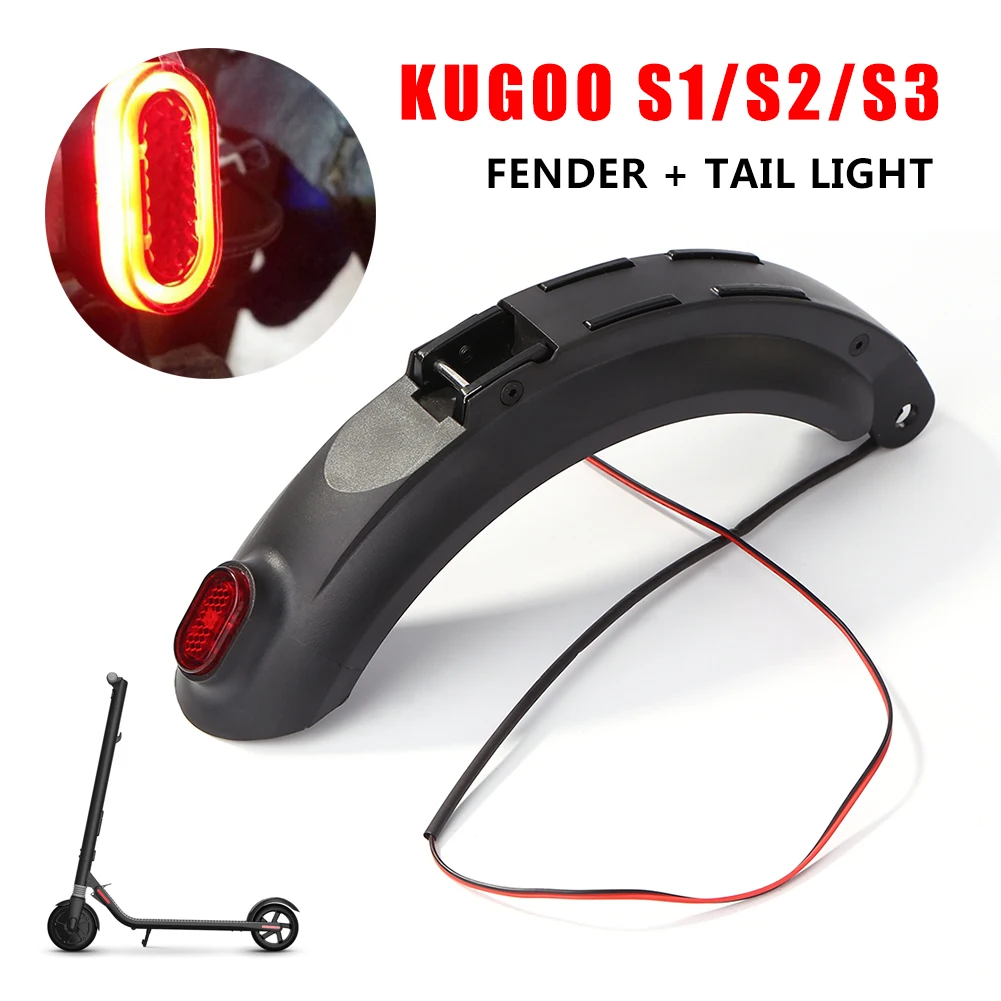 

Electric Scooter Rear Tire Fender with Tail Light Bracket Assembly Suitable for KUGOO S1 S2 S3 Scooter Skateboard Accessories