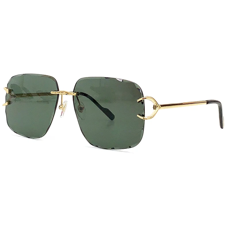 

Rimless Fashion CR39 Lens Sunglasses for Women 2023 New Brand Designer High Quality Female Shades Oculos De Sol