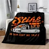 stihl logo printed Warm Flange blanket picnic Soft and comfortable blanket bed linings birthday gift 1