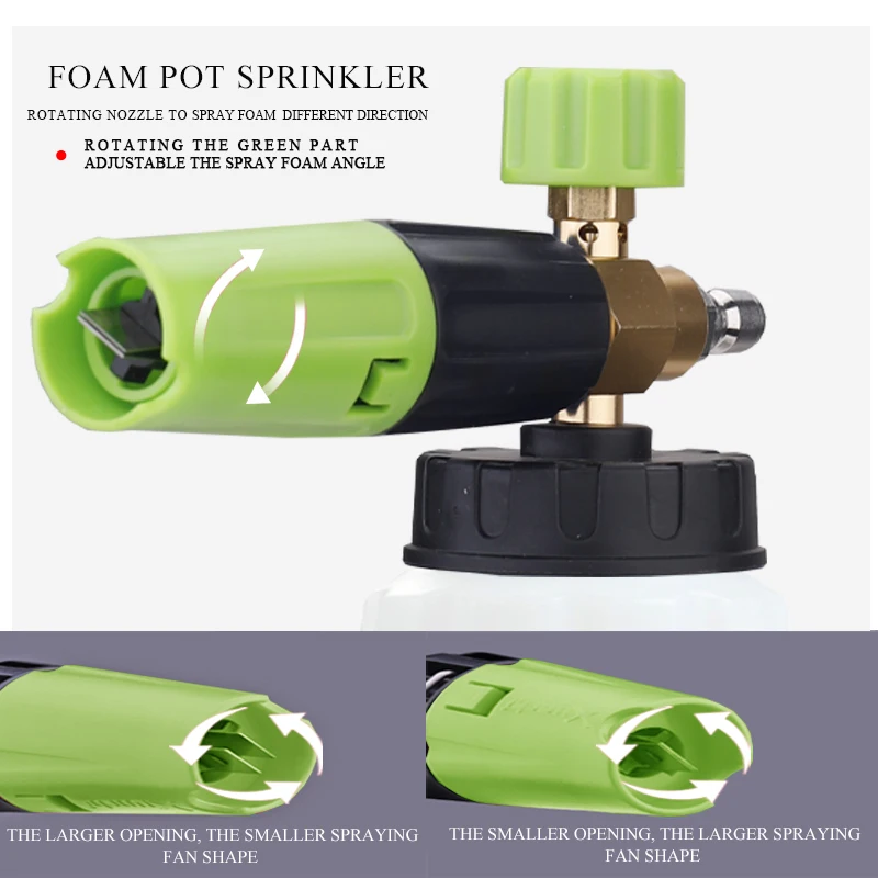 Car Wash Accessories 1L Foam Lance Snow Foam Lance With 1/4 Quick Connection Foam Cannon For High Pressure Washer Water Gun 5