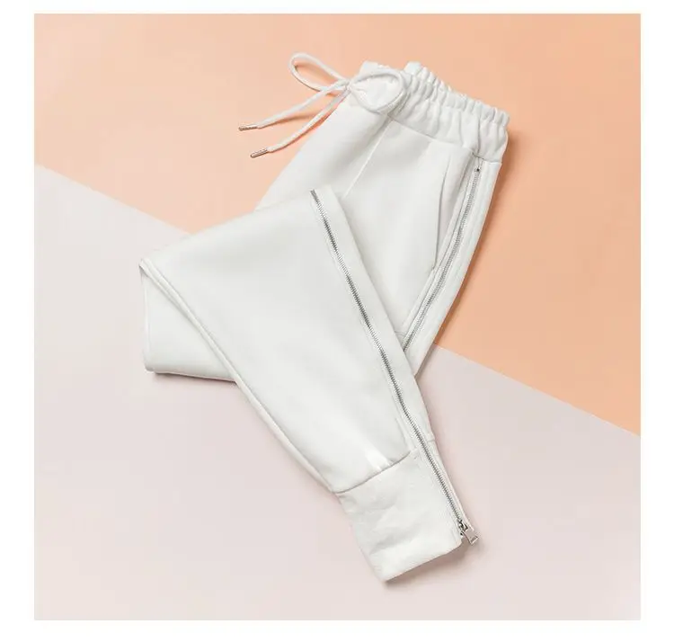 Frauen Zipper Harem Hosen Lose Streetwear Jogginghose Casual Leggings Mode Koreanische Weibliche Cargo Hosen Womnn Hip Hop Hosen – Detail 20