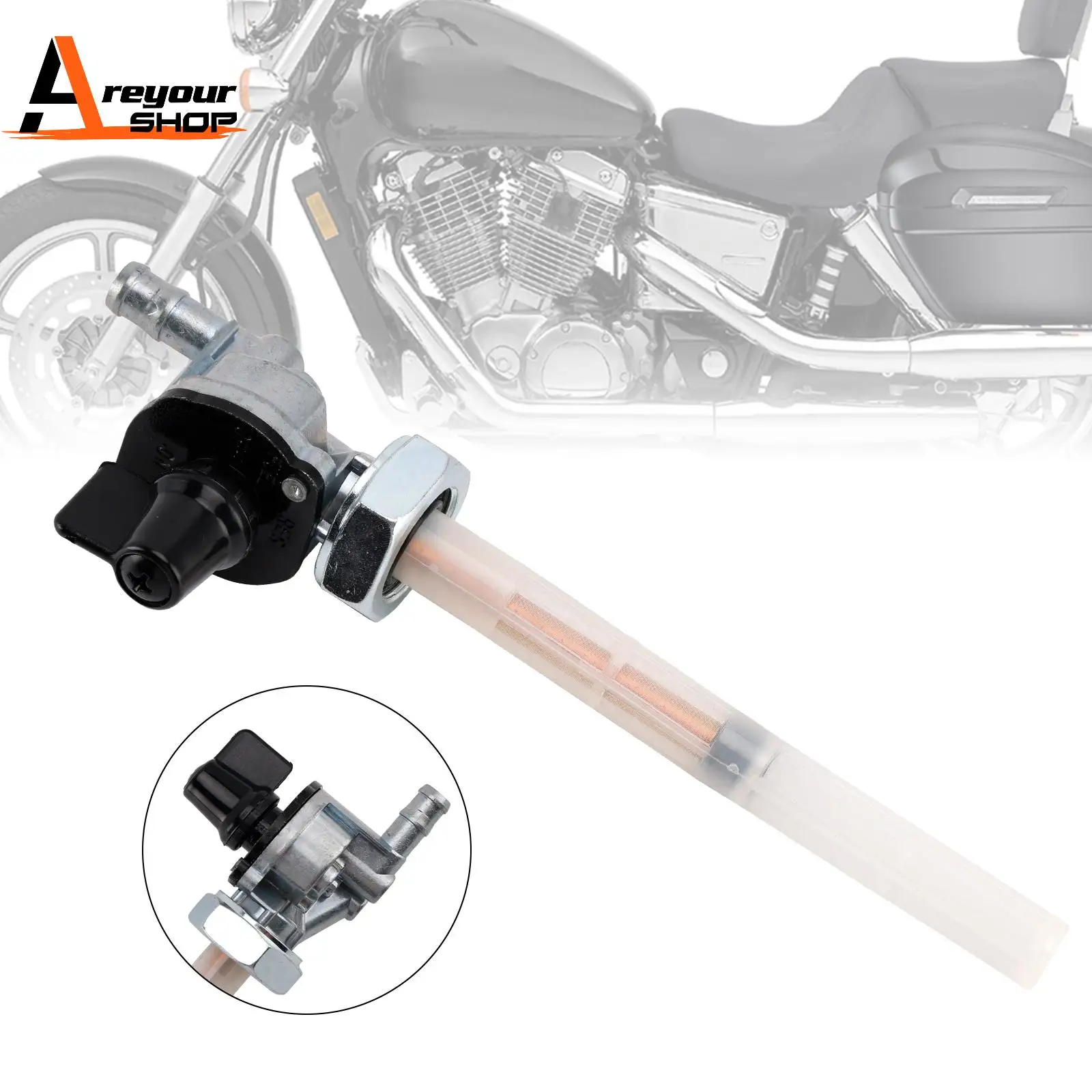 Gas Tank Fuel Cock Valve Petcock Fit For Honda VT750DC Shadow Spirit gas-tank-fuel-cock-valve-petcock-fit-for-honda-vt750dc-shadow-spirit