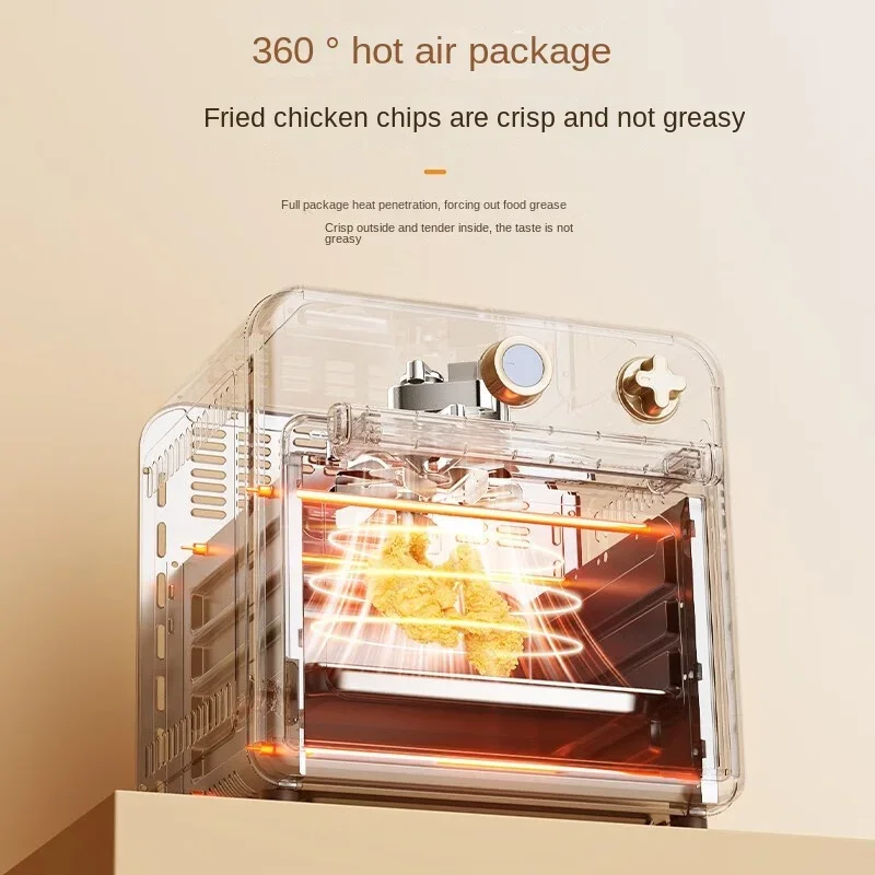 Air Frying Oven Household Desktop Mini Air Fryer Independent Temperature Control Electric Oven Hot Circulation 10L