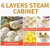 FD-600 Commercial Electric Steaming Cabinet Full Automatic Insulation Steamed Bread Snack Steamer Electric Steamer 110v/220v 1pc 6