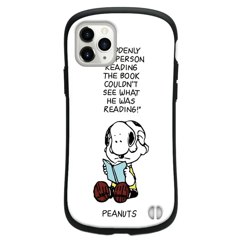 thumbnail image 1 of Funda de teléfono de línea completa Snoopy Charlie Brown para iPhone 14 13 12 11 Pro Max 14 7 8 Plus X XS Max XR Nueva funda linda de cintura delgada, 1 of 5