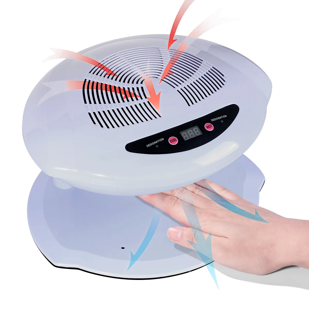 CNHIDS 400W Hot & Cold Air Blow Nail Dryer Warm Cool Nail Polish Drying Machine Fan Manicure Vacuum Cleaner Smart Sensor 2