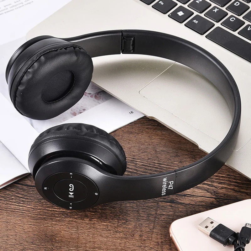 Multifunctional Portable Foldable Wireless Bluetooth Connected Headphone Comfortable Audio Stereo for IOS Android iPhone Samsung view 5